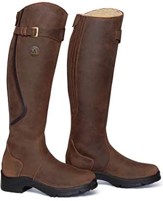 Unisex Winter Reitstiefel SNOWY RIVER braun
