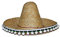 PARTY DISCOUNT NEU Hut Sombrero aus Stoh, Natur, ca. 45cm