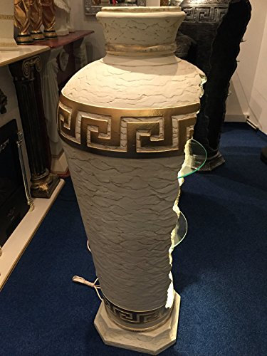 Vitrine Medusa Amphore Vase mit Licht Regal Glasregal Bodenvase 6973 k108