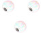 PIERCINGLINE Universelle Schraubkugel mit Gewinde SYNTH. OPAL Piercing Aufsätze Ersatz Weiß 16 x 5 mm
