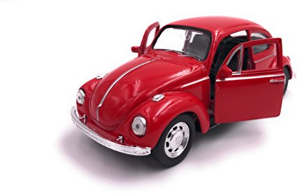 H-Customs Käfer Beetle Modellauto Auto Lizenzprodukt 1:34-1:39 Rot