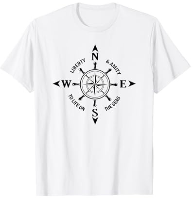 Segler Kapitän Windrose Kompass Crew T Shirt - Segeln Boot T-Shirt