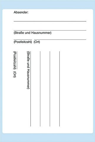 HERMA Adressetikett, Handbeschriftung, Papier, selbstklebend, 110 x 80 mm, weiß (8 Stück), Sie erhalten 10 Packungen á 8 Stück