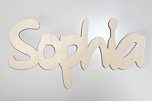DRYSSON Name Holz Buchstaben individuell personalisiert Kinderzimmer Tür Wand Baby Zimmer Holzbuchstaben