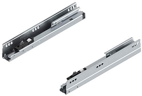 Gedotec Schubladenschiene Vollauszug 270 mm mit Blumotion Dämpfung | Korpusschiene Tragkraft: 30 kg | Soft-Closing Schubladen-Auszug mit Selbsteinzug | 1 Paar - Auszüge für Blum Tandem-Box 578.2701B