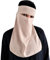 Hijab Niqab Gesichtsschleier Jilbab Abaya Khimar Kopftuch Einteiler Islamischer Schal Ideal Madrassa Moschee Ramadan Eid Hochzeit Alltag, beige, Einheitsgröße