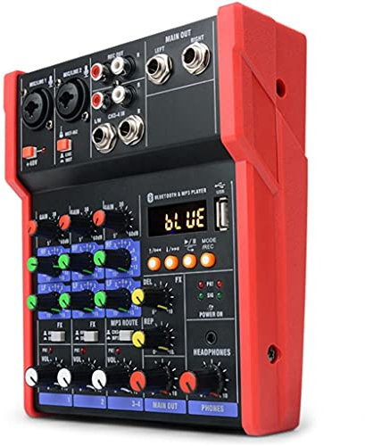 FGHSD Sound Card Bluetooth Stage Home Ktv USB 5v Mini Mixer Music Portable Dj Console Studio Live Performance