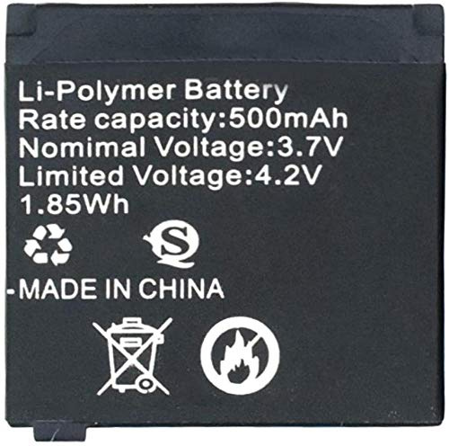 Da 1 a 8 batterie ricaricabili ai polimeri di ioni di litio da 3 7V 500Mah per orologi intelligenti Q18 33X31X5Mm / 1 29X1 22X0 19 batterie al litio -1 pezzi