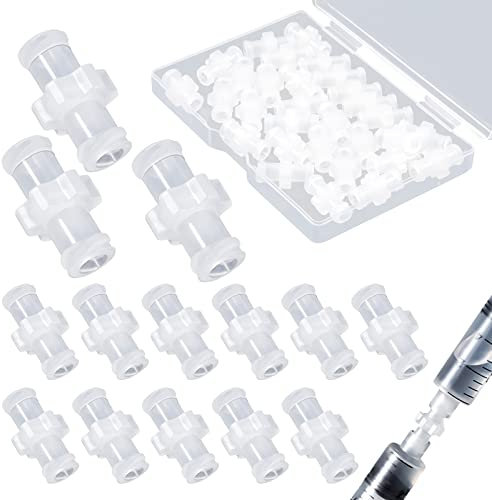 Spritzenadapter, Spritze Coupler Adapter 30-teiliger Spritzenadapter, weiblicher Luer-Spritzen-zu-Spritzen-Übergangsadapter-Verriegelungsanschluss an Spritzenkupplungsadapter