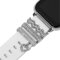 Dekorative Ringe für Uhrenarmband - 5 Stück Metall Charms für Samsung Galaxy Watch/Huawei Watch/Fitbit - Kompatibel mit 20MM/22MM Armbändern