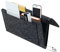 BOOWEN Betttasche Bett Organizer Filz Sofa Aufbewahrungstasche Anti-Rutsch Hängetasche Hochbett Nachttisch Hängend Tasche für Buch, Brille, iPad, Handy, Fernbedienung (schwarz)
