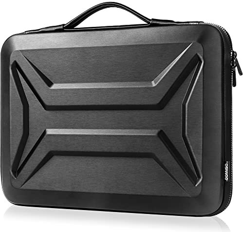 DOMISO 17 Inch Laptop Case Rugged Sleeve Waterproof Hard Shell Protective Case Fits Most 17-17.3 Notebooks/Dell XPS 17 / HP Envy 17 / Lenovo Legion Pro, Black