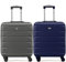 Flight Knight 2er-Set Leichte 4-Rad-abs-hartschalenkoffer Handgepack, Zugelassen Fur Uber 35 Fluggesellschaften, Einschließlich Easyjet, Maximale Große Fur KLM Und Air France 55x35x25cm