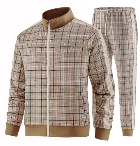 W JIANWANG Ensembles de survêtement hommes - Ensemble de Jogging 2 Pièces, Vêtements de Sport
