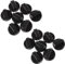 watera 14 Stueck 8mm Loch Schwarz Gasherd Herd Drehschalter Drehknoepfe fuer Die Kuechen
