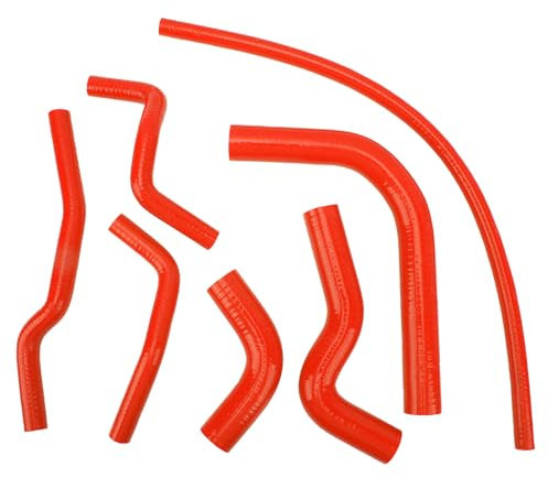 Tubo Flessibile del Refrigerante del Radiatore, Tubo Flessibile del Refrigerante del Radiatore in Silicone Resistente 2 Pezzi per Samurai (Rosso)