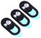 OSALADI Webcam Privacy Dog Pattern Laptop Camera Stickers Cam Cover for Phone Tablet Lenses Privacy Sticker