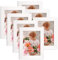 Vasemouh Weiße Bilderrahmen 13x18 CM 7er-Set, Minimalistischer Stil ideal für Wand- und Tischaufstellung im Wohnzimmer, Schlafzimmer, Büro oder Flur