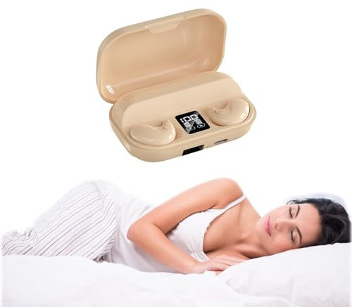 Xmenha Wireless Nude Invisible Sleep Earbuds For Side Sleepers Bluetooth Small Headphones Earphones Invisible Earbuds For Sleep Tiny Mini Hidden Invisible Wireless Sleeping Ear Buds For Small Ears