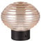 Reality Leuchten LED Akku Tischleuchte Earl R57771113, Metall Schwarz matt, Glas Amber, inkl. 1.5 Watt LED, 4-fach Touch