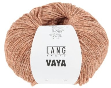 50g Vaya - Farbe: 27 - lachs melange - luftiges Garn aus Baumwolle, Merino und Yak