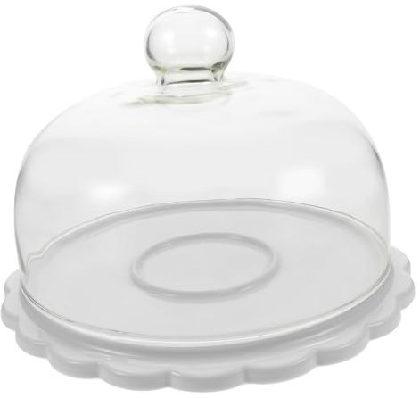 CHILDWEET Bandeja De Exhibición De Postres Con Tapa Cónica Plato Para Postres De Bandeja Para Fruta Con Cúpula Soporte Para Tarta De Cumpleaños Para Degustación De Comida Eventos