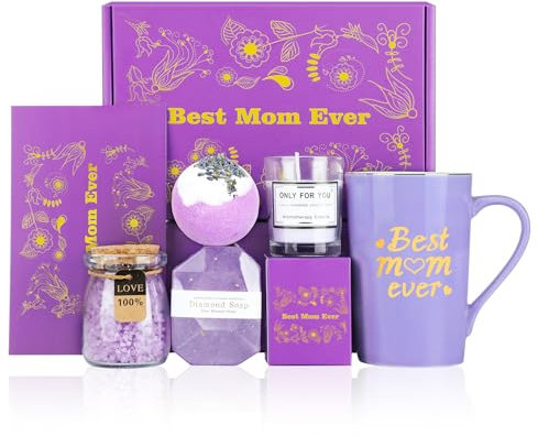 Muttertagsgeschenkideen-Set, Geburtstagsgeschenke, Korb für Mutter, Frauen, einzigartig von Tochter, Sohn, beste Mutter aller Zeiten, Geschenkbox für Ehefrau, Oma, Schwiegermutter, Muttertagsgeschenke