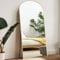 Melodieux Arch Full Length Big Floor Mirror with Stand 179x65cm Large Free Standing Full Body Gold Frame Dressing Hanging Leaning Mirror Wall-mounted for Bedroom Living Room