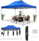 COBIZI Pavillon 3x4,5 wasserdicht stabil Winterfest 3.0, Faltpavillon 3x4,5 Gartenpavillon UV Schutz Keine Seitenwande Festival Pavillon, Blau