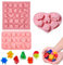 3PCS Moule en silicone sur le thème de Noël，Moule Pâques en Silicone pour Chocolat Bonbons,Moule Silicone Coeur,Moule à Gâteau en Silicone,Moule en silicone lapin de Pâques pour la Saint-Val
