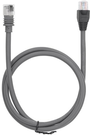 Focket Câble Ethernet Satellite Rectangulaire pour Mini Câble Internet Haut Débit 1200 Mbps Câble LAN, Câble Réseau Intérieur Extérieur pour PC, Routeur, Modem, Jeux (5 m / 16