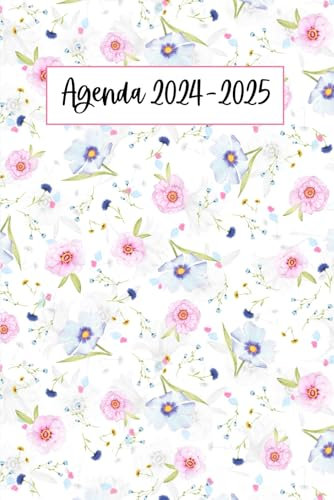 Agenda settimanale 2024 2025: 15 mesi da ottobre 2024 a dicembre 2025 | settimana su doppia pagina | Calendario mensile con note, vacanze, obiettivi... | Formato A5 piccolo (15x22)