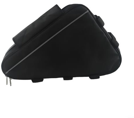 Batteria triangolare impermeabile per bici elettrica, 36 V, 48 V, 60 V, 72 V, capiente, facile da installare, accessorio per bicicletta, nero, taglia S