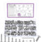 286 STK M5 Schrauben Set, M5 Senkkopfschrauben Set, Flachkopf Innensechskantschrauben Muttern Set, Maschinenschrauben mit Muttern Set, Gewindeschrauben und Muttern Sortiment mit Unterlegscheiben Set