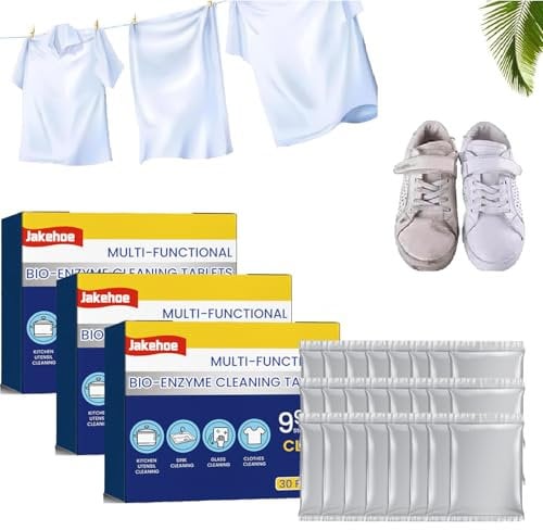 90 Stück Multifunktionale Bio Enzym Reinigungstabletten Enzymreiniger Multifunktionale Bioenzym Reinigungstabletten Geeignet Für Küchen Waschbecken Keramikfliesen Kleidung Schuhe