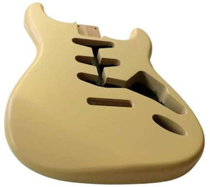 Body Guitar Parts DIY Yellow Electric Guitar Body Made Of Alder Wood Nitro Paint