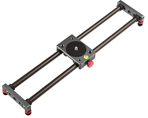 40 cm Kohlefaser-Stangen, Tisch-Videokamera-Schieber für Smartphones, Handys, DSLR-Kameras, Camcorder, Zuhause