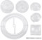 SUNGOOYUE Puzzle de Cristal 3D, Bloques de Rompecabezas de Bricolaje, Juguete de Oso en Forma de Saturno, para Pantalla de Mesa, Juguete en Forma de Saturno (Gris (Transparente)