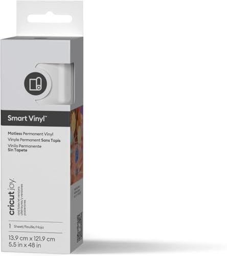 Cricut Smart Vinyl Permanent Joy 14 x 122 cm, 1 hoja (blanco)
