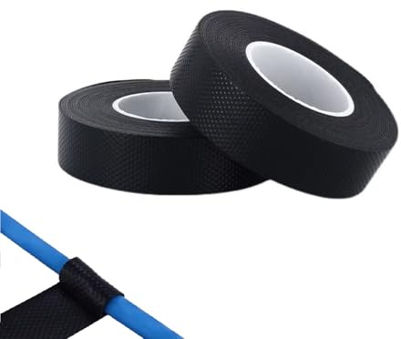 LifgWas 2PCS Cinta Aislante Negra, Cinta Autofusionable de Sellado Impermeable para Alta Tensión 5m x 25mm x 0,8mm por Rollo, para Empalmes de Cable hasta 15KV