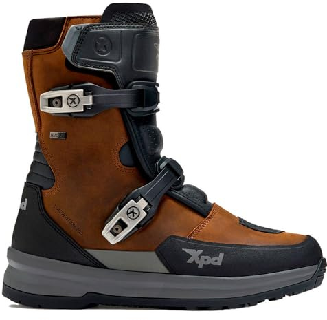 XPD X-Adventure Mid H2Out Stivali da moto impermeabili, marrone, 44