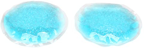 RASTKY Kühlendes Gel-Augenpad, Linderung von Schwellungen bei Überanstrengung der Augen, Heiße Kalte Kompresse, Blaues Rundes Eisgel für Männer und Frauen, Vorbeugung von Augenringen,