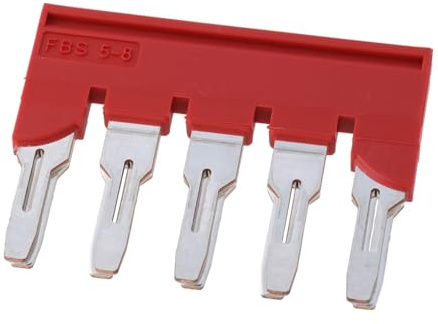 PHOENIX CONTACT FBS 5-8 Steckbrücke, 8.2mm Rastermaß, 39.3mm Breite, 5 Polzahl, 9.250g Gewicht, Rot, 10 Stück