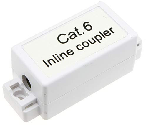 kenable Inline Punch Down Coupler for Lan Cables CAT6 White [Cat6]