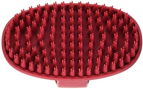 LVGOO LeSalon Essentials Pflegebürste mit Schlaufe, für Hunde, rot, 1 Stück (1er Pack)