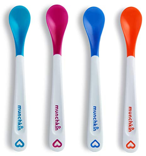 Munchkin® White Hot® Safety Baby Spoons, BPA Free, 4 Pack, Polypropylene