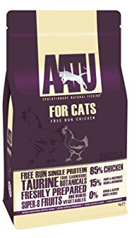AATU 85/15 Complete Dry Cat Food, Chicken 1kg - High Protein, Grain Free Recipe, No Artificial Ingredients