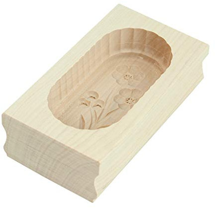 Gravidus Butterform aus Ahornholz für schöne Butterstücke eckig Blume 125 g