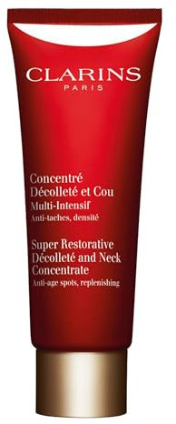 Clarins Super Restorative Décolleté and Neck Concentrate | Deeply Replenishing, Anti-Aging Cream For Mature Skin | Skin Texture Is Refined and Chest Creases Are Visibly Diminished After 4 Weeks*