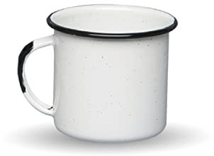 WARMCOOK Graniteware – Mug en acier émaillé – 360ml - Blanc